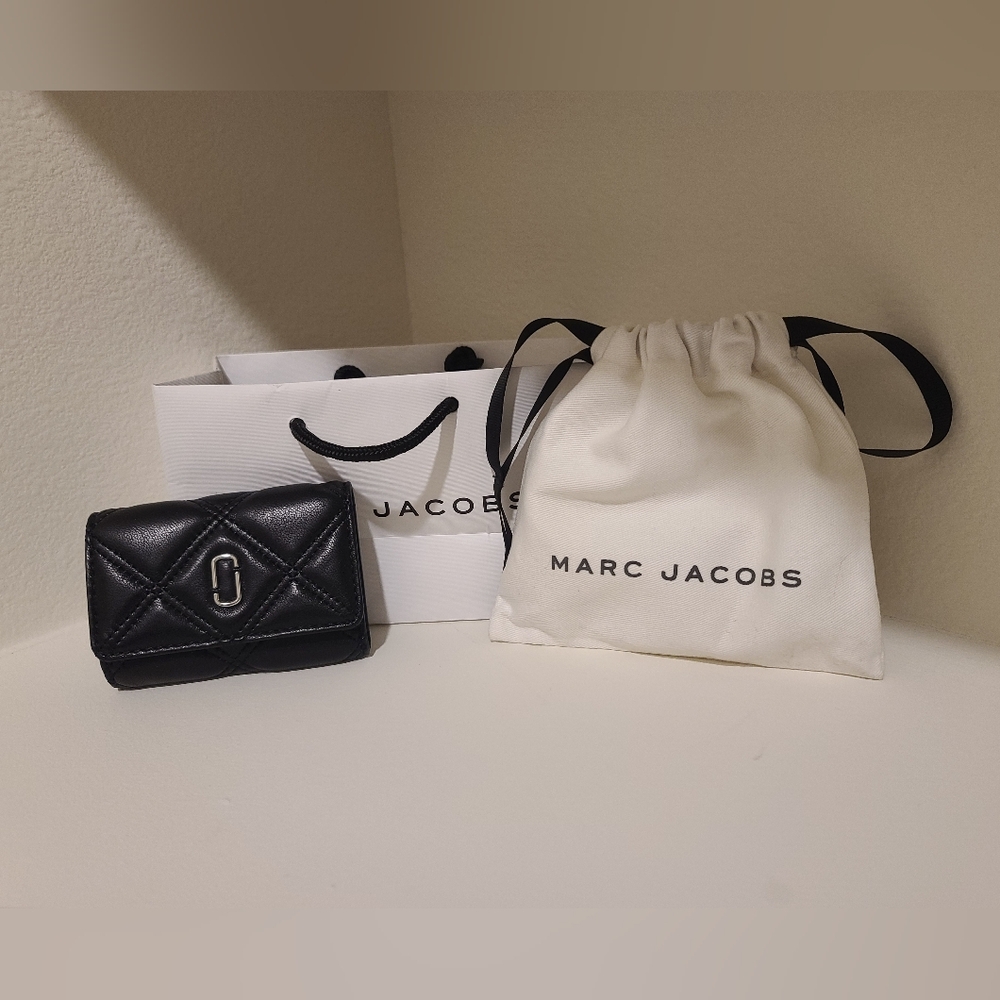 Marc Jacobs Black Quilted Key Holder